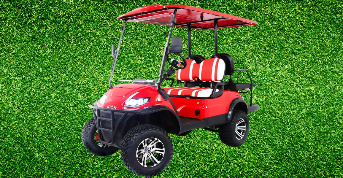 Icon i40L Red Golf Cart